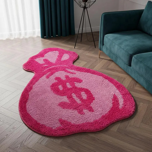 Pink Money Bag Rug