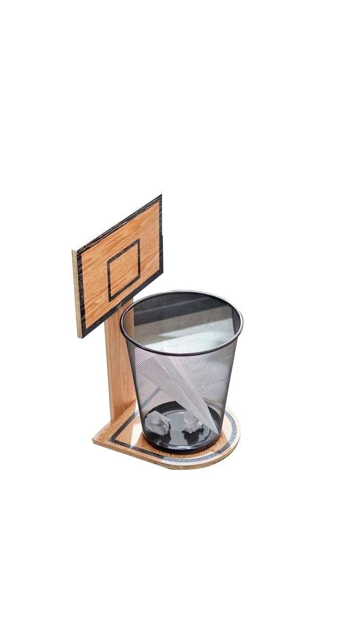 Basketball Hoop Trash Can