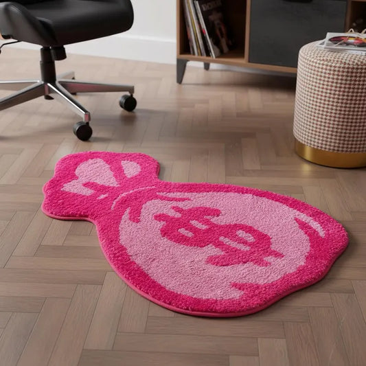 Pink Money Bag Rug